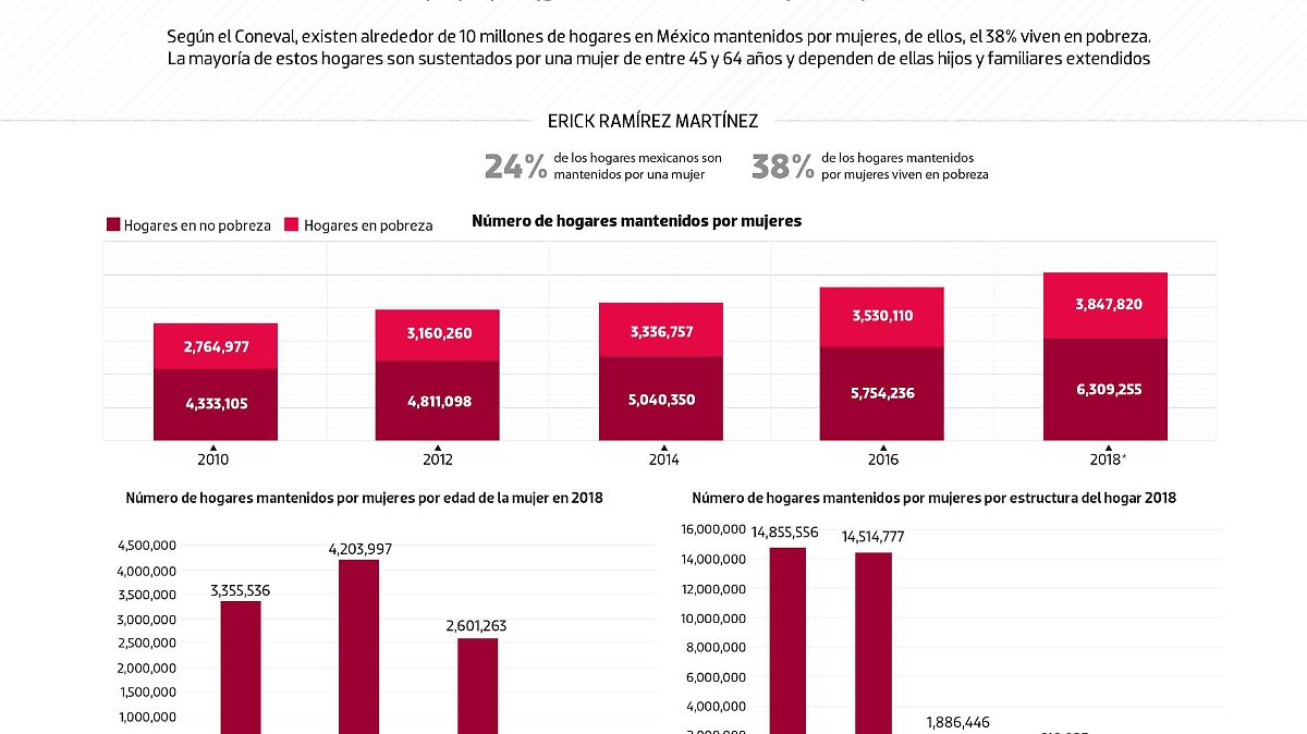 #Data | Así son los hogares que ellas mantienen