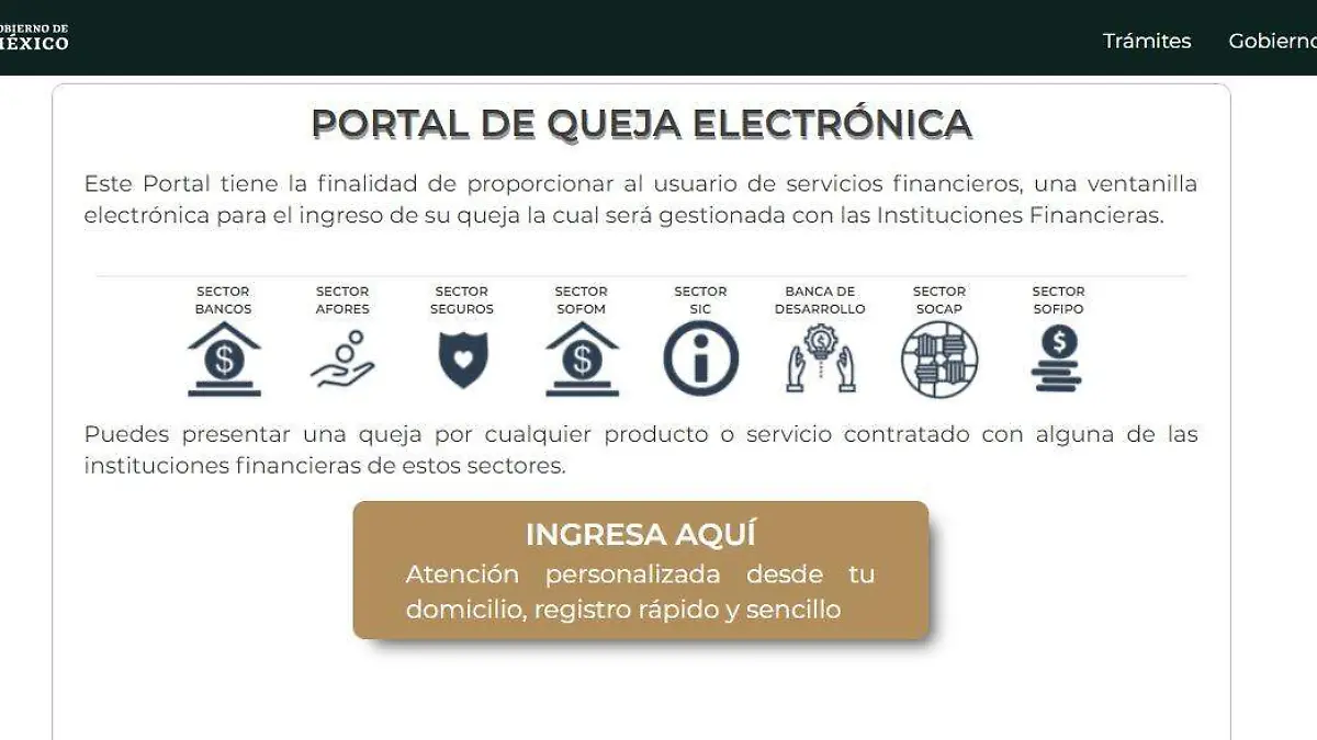 Queja por internet al banco Condusef