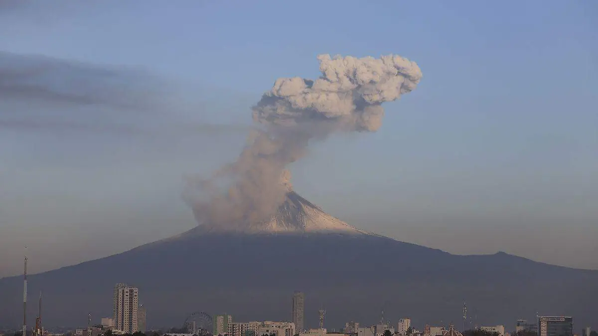 Actividad del volcán Popocatépetl