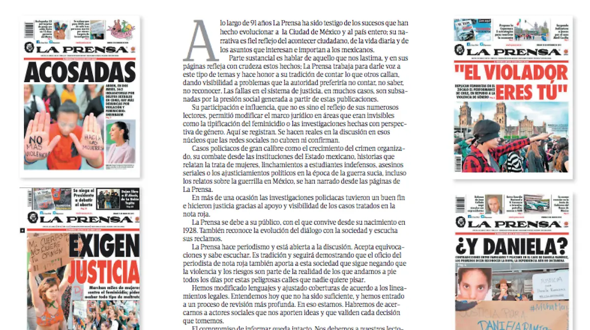 la prensa comunicado