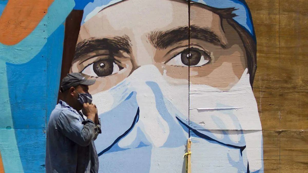 mural medicos monterrey covid-19 coronavirus