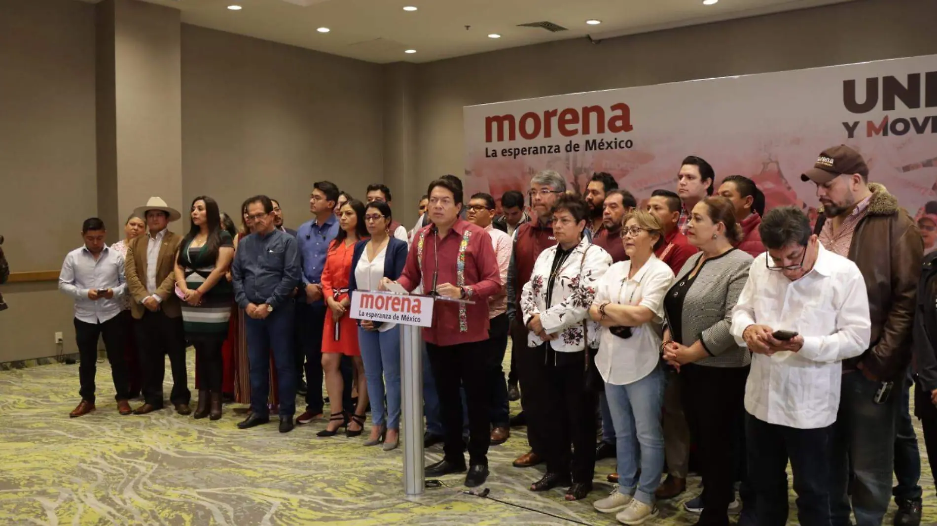 Conferencia de prensa de Mario delgado