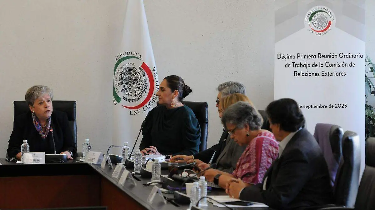 Alicia Bárcena presenta en el Senado su plan de trabajo para ser ratificada como Canciller