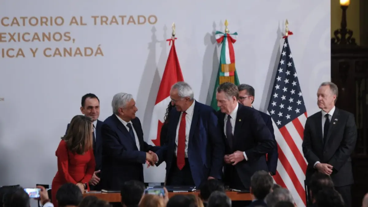 México, EU y Canadá firman protocolo modificatorio del TMEC 