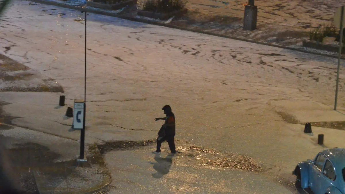 lluvia con granizo en la ciudad de mexico