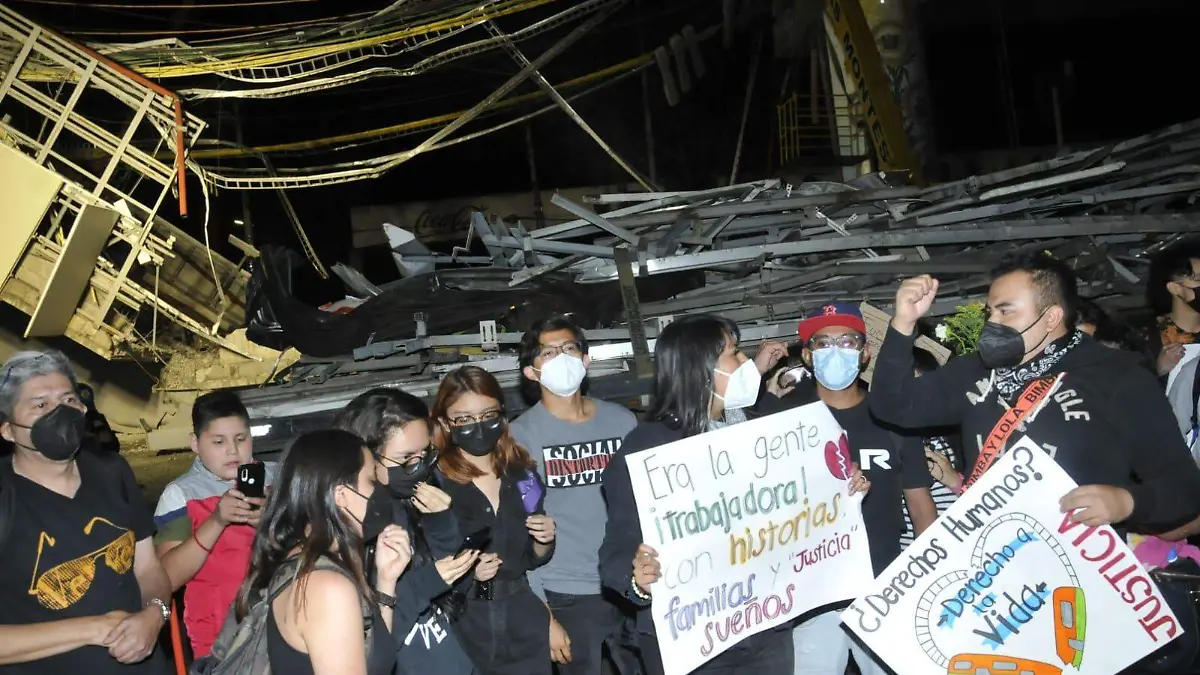 protesta linea 12 metro tragedia 2