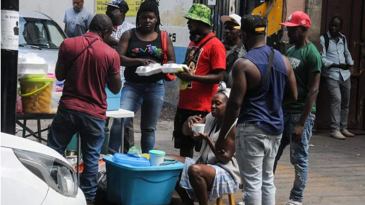 Migrantes haitianos en la Cdmx