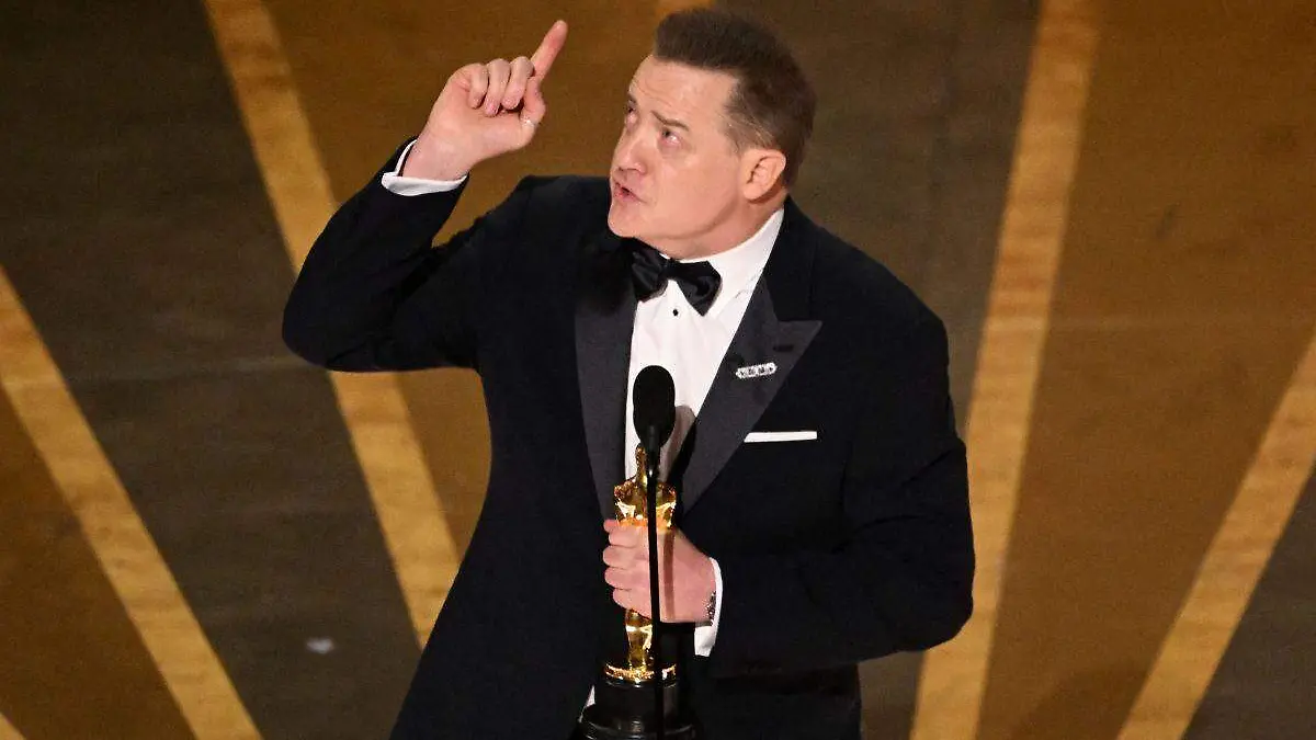 Brendan Fraser recibe el Oscar a Mejor Actor
