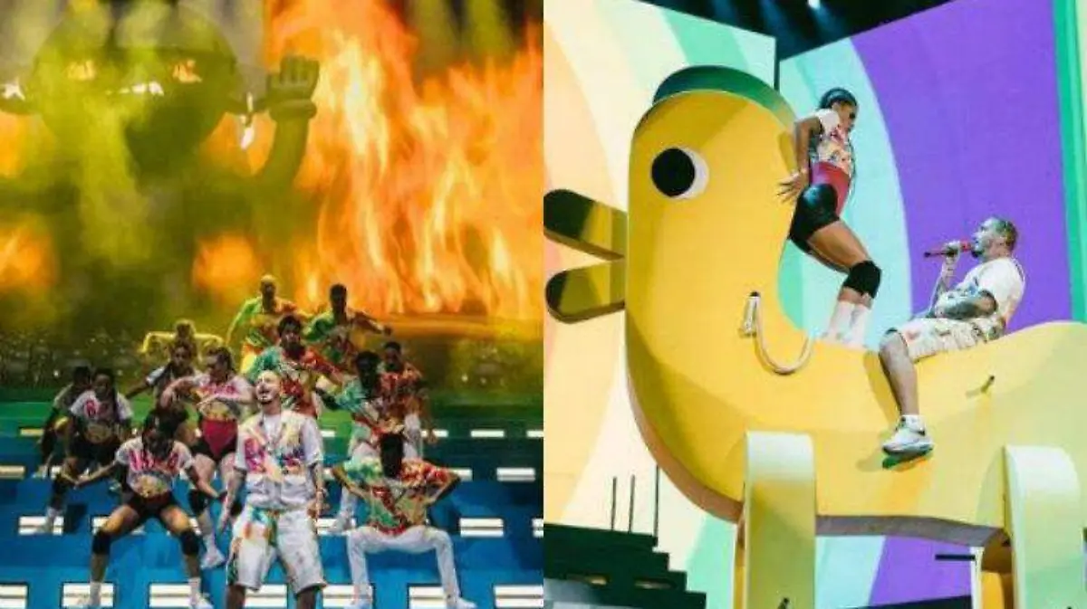 collage J BALVIN coachella instagram