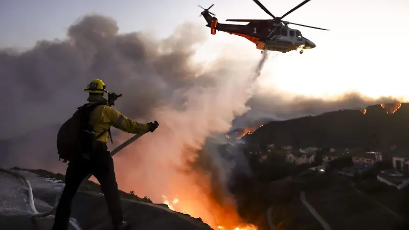 Incendio en Los Ángeles, California.