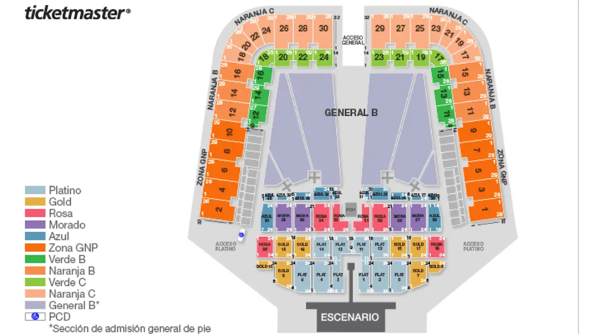 Lady Gaga mapa 2025 México