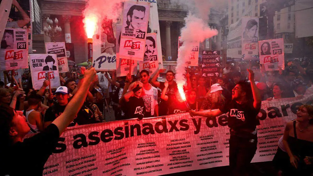 Protesta argentina dictadura