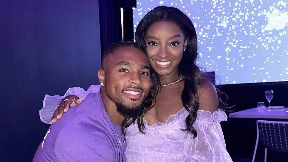 Simone Biles y su esposo