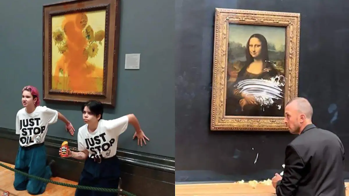 Collage Obras de arte vandalizadas