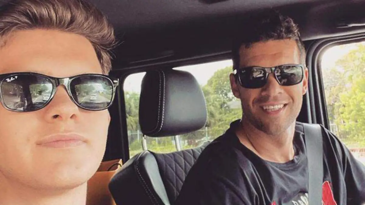 Emilio y su padre Michael Ballack