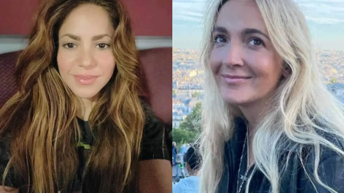 Collage Shakira y Paula