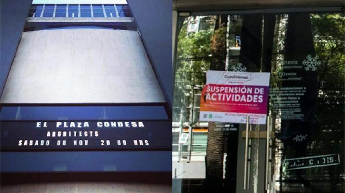 plaza condesa clausurado