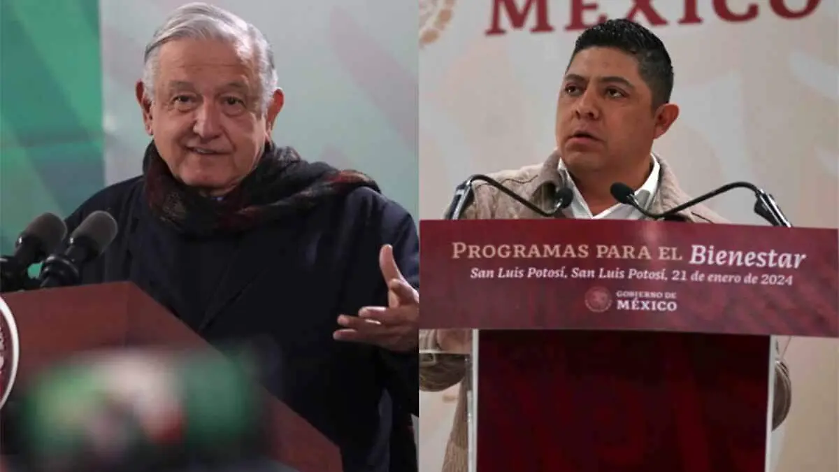 AMLO y gobernador SLP