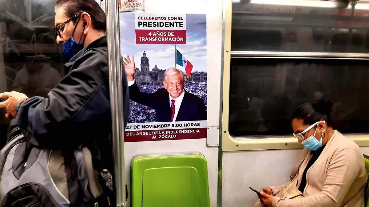 Metro marcha AMLO