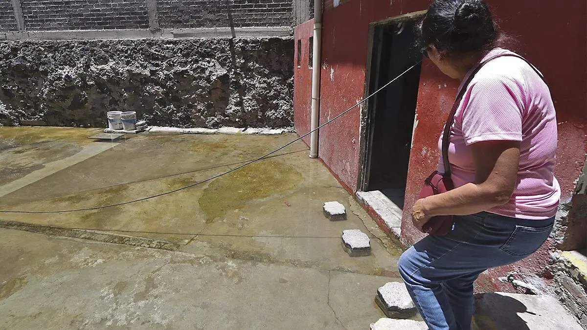 Patios inundados Santa Úrsula Coapa por fugas