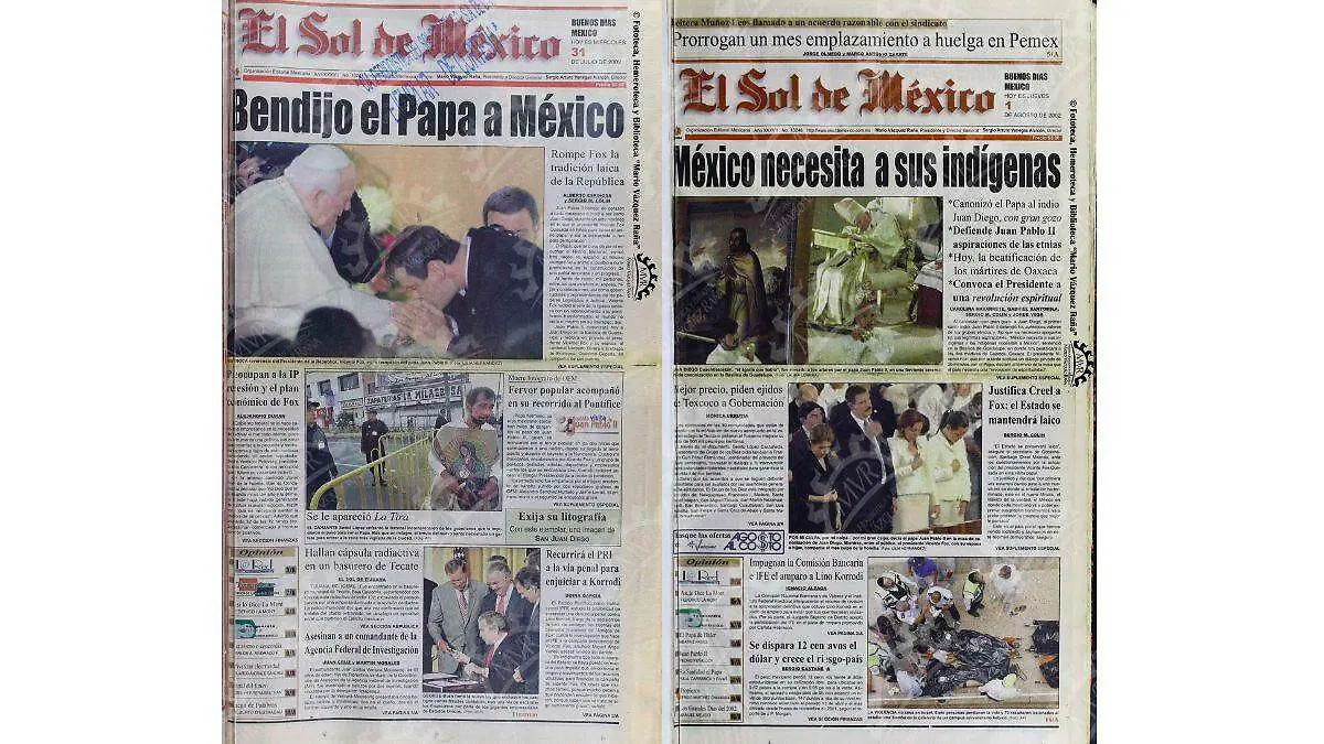 Visita del Juan Pablo II en 2002