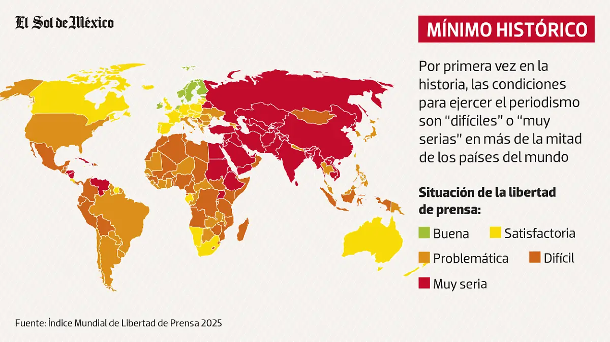 Mapa libertad de prensa REPÚBLICA WEB