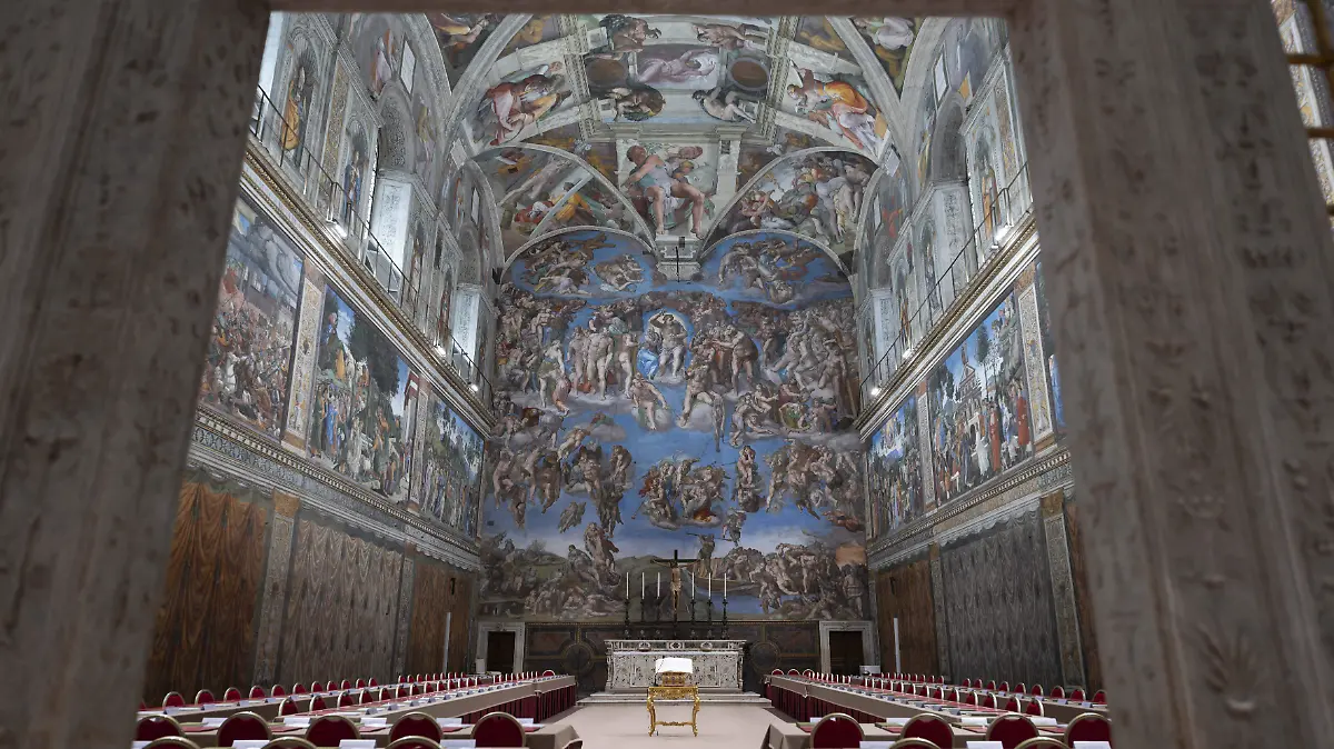 AFP__20250506__44N48G2__v2__HighRes__TopshotVaticanReligionPopeConclaveSistine