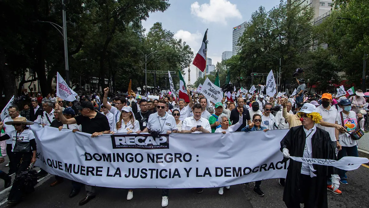 Domingo Negro, protestan contra elección judicial