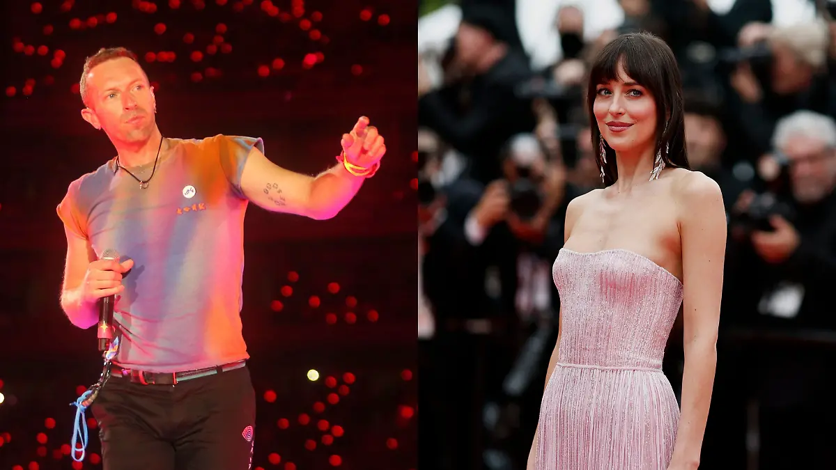 Chris Martin y Dakota Johnson
