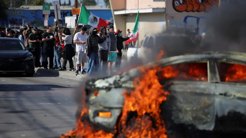 REDADAS ANTIMIGRANTES PROTESTAS CALIFORNIA