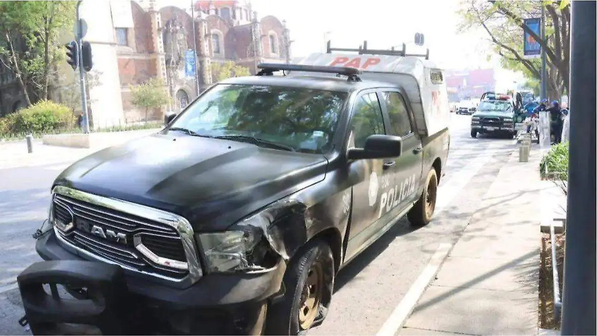 patrulla chocada febrero 2025 cdmx