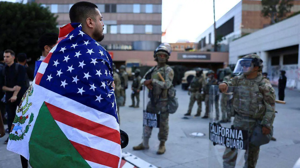 Militares en manifestaciones en EU