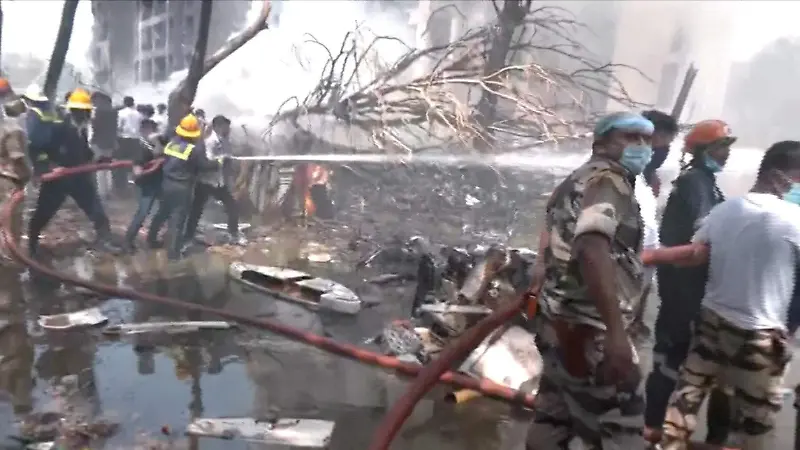 Accidente de avión en India