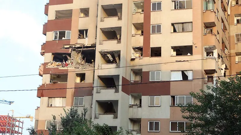 Edificios alcanzados por misiles de Israel