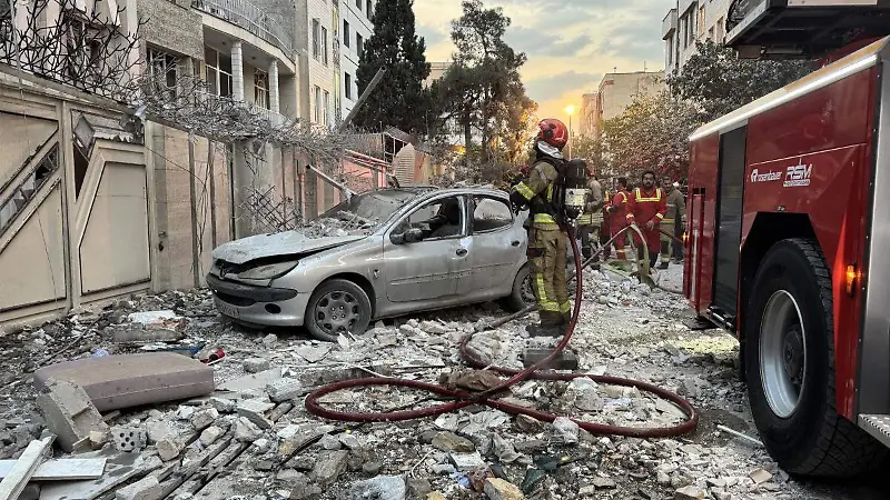 Bombardeo en Teherán