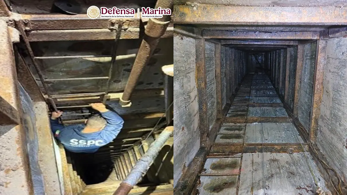 Localizan un tunel
