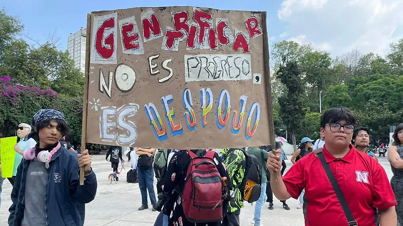 Primera protesta contra la Gentrificación en el Parque México
