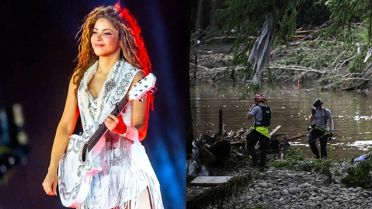 shakira inundaciones texas
