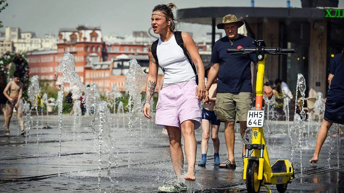 calor en Moscú