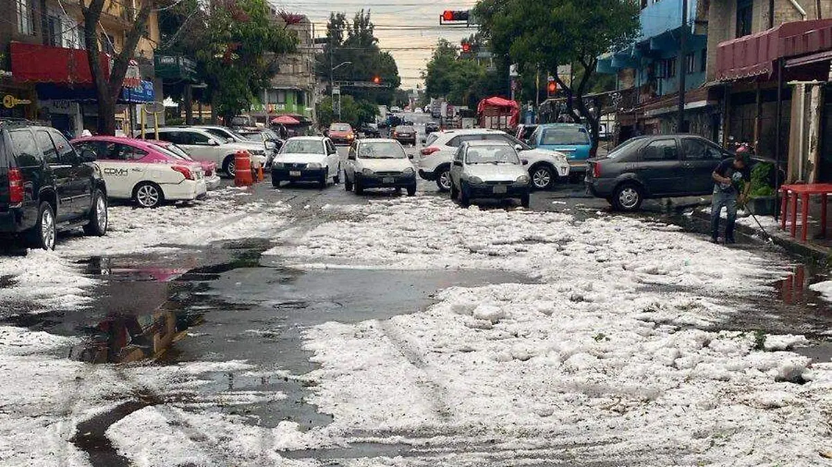 Graniza en CDMX
