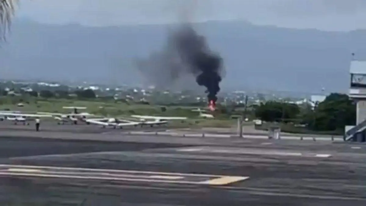 accidente aeropuerto Cuernavaca