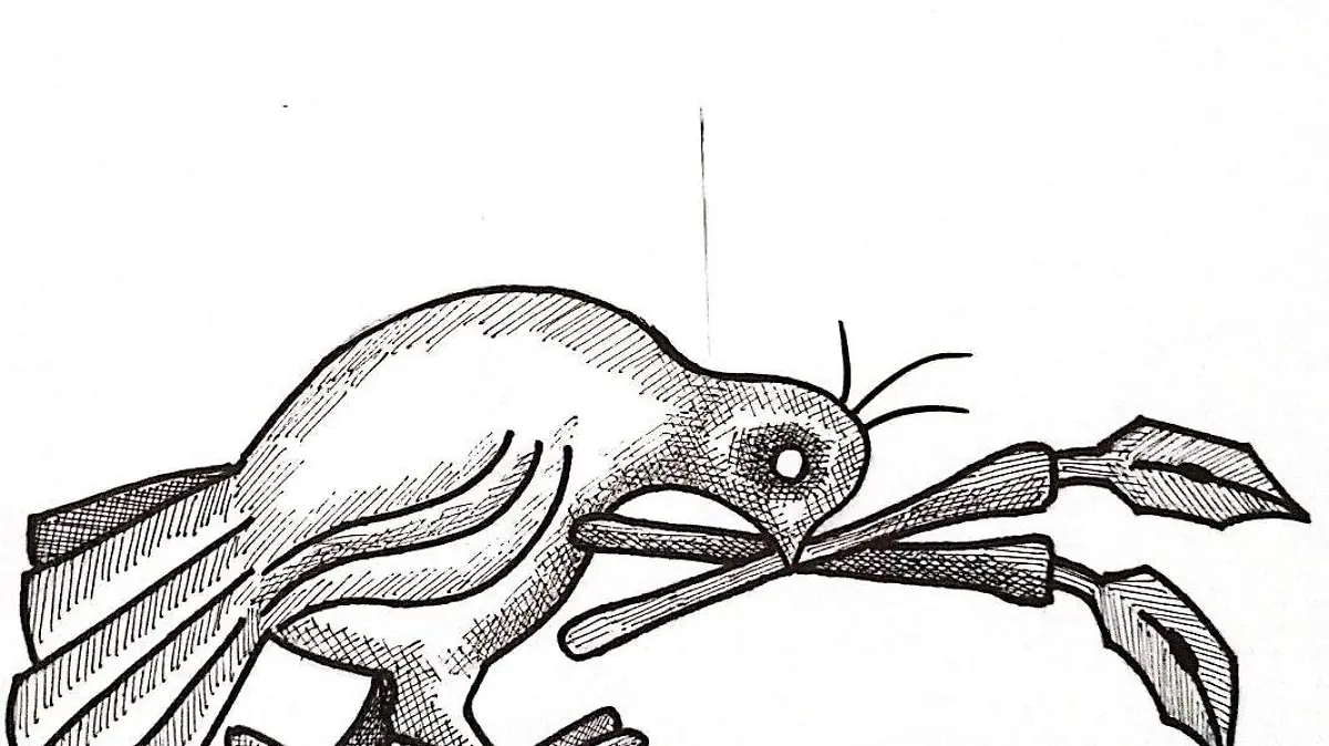 cartón RUBEN '' CABIZBAJAS''