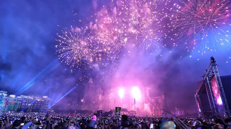 Fuegos artificiales Zócalo