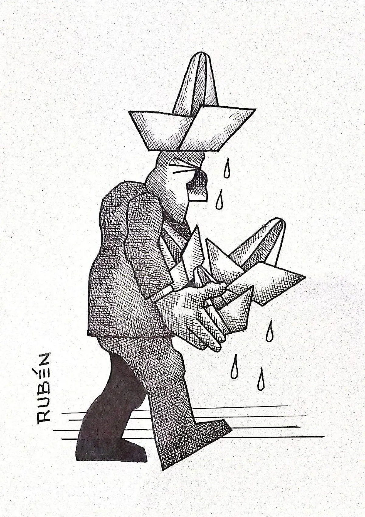 cartón RUBEN '' DE CAPA CAIDA''