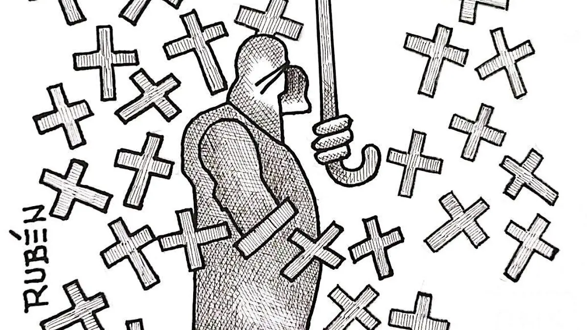 cartón Rubén NO PARA LA LLUVIA