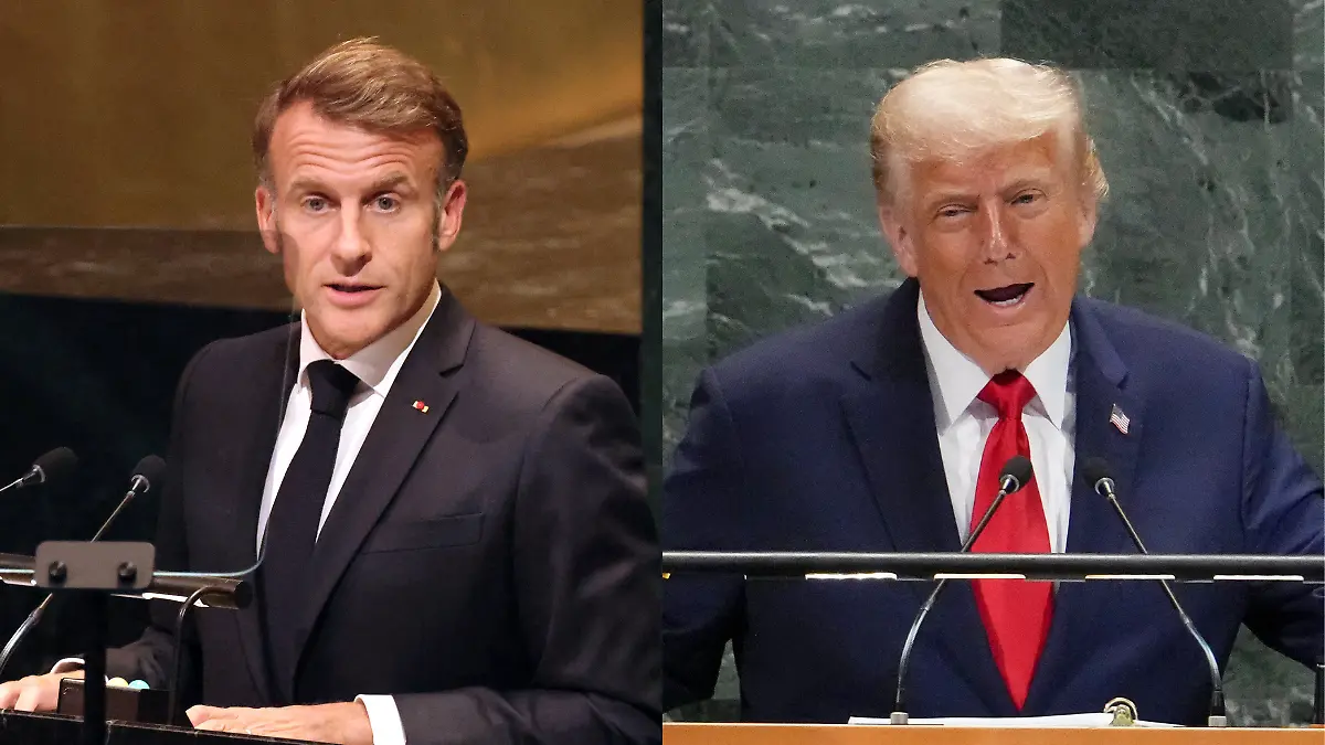 Emmanuel Macron y Donald Trump