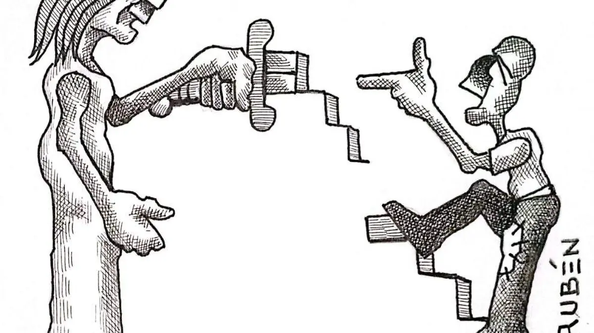 cartón Rubén  JUSTICIA A MEDIAS