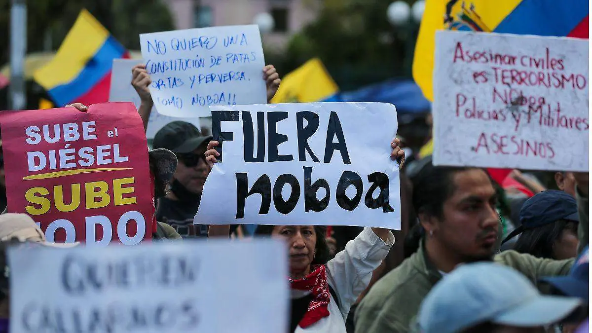 Manifestaciones en Ecuador