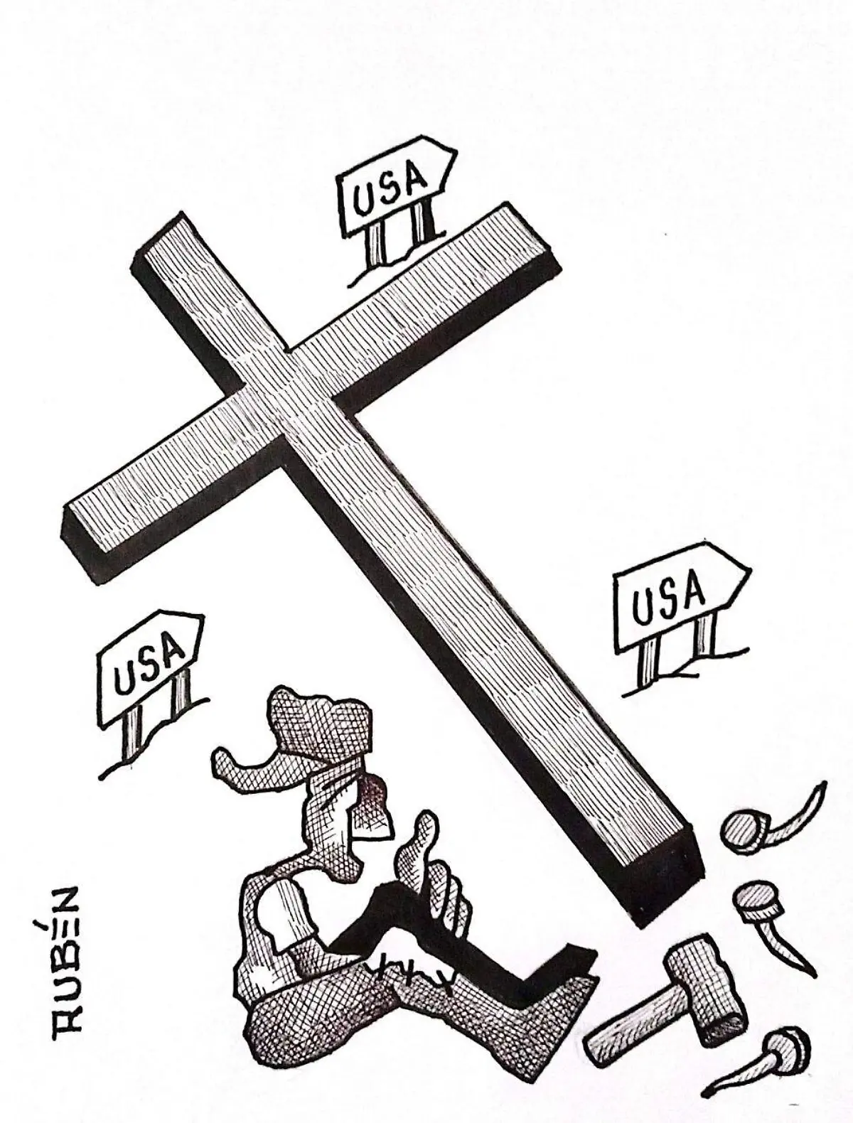 cartón RUBEN '' PENSALO BIEN_