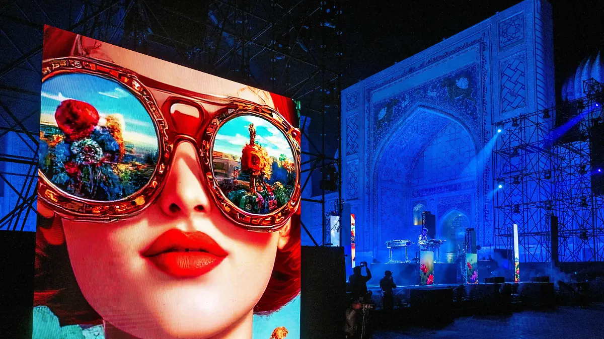 jean michel jarre en uzbekistán